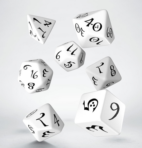 Classic RPG: Dice Set - White & Black