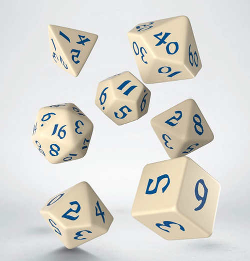 Classic Runic: Dice Set - Beige & Blue