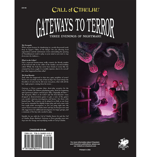 Call of Cthulhu RPG: Gateways to Terror (Eng)