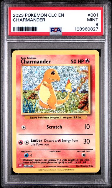 Charmander #1 PSA 9 [Pokemon CLC Trading Card Game Classic 2023]
