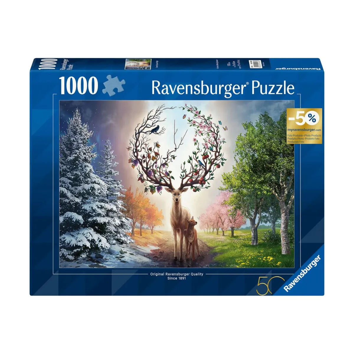 Ravensburger - Magical Deer - 1000 brikker (Puslespil)