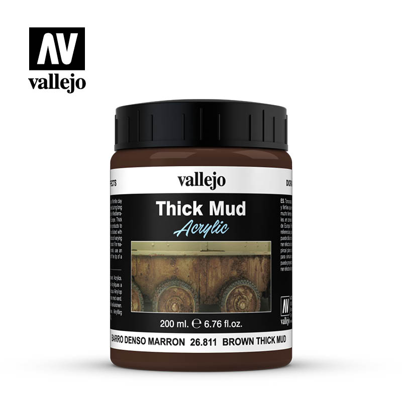 (26811) Vallejo Brown Thick Mud - Texture paint