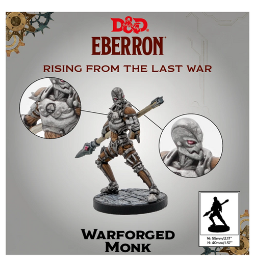 Dungeons & Dragons: 5th Ed. - Eberron Warforged: Cleric Fighter & Monk