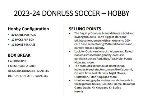 *Forudbestilling* Panini Donruss Soccer 2023/24 - Hobby Box