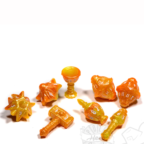 PolyHero Cleric 8 DIce Set Sunstorm