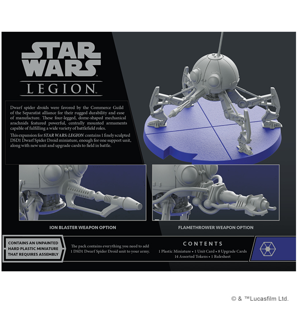 Star Wars Legion - DSD1 Dwarf Spider Droid (Unit Expansion)