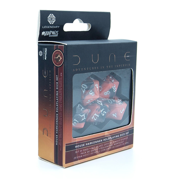Dune: Adventures in the Imperium Dice Set - Harkonnen