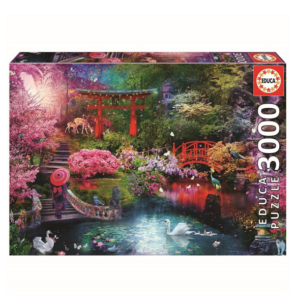 Educa: Japanese Garden - 3000 (Puslespil)