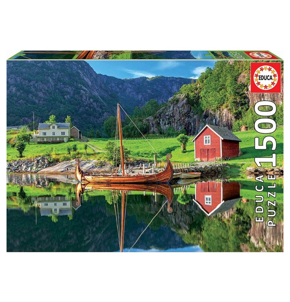 Educa: Viking Ship - 1500 (Puslespil)