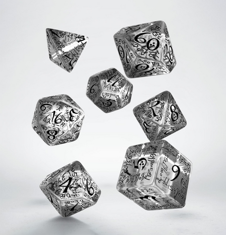 Elvish: Dice Set - Translucent & Black