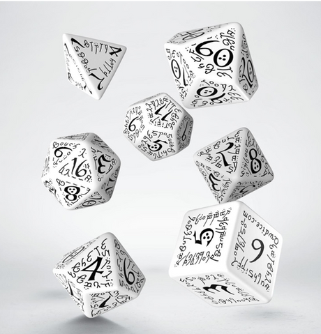 Elvish: Dice Set - White & Black