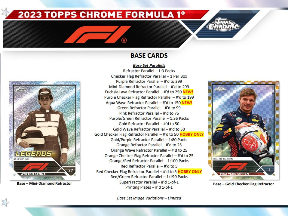 Topps Chrome Formula 1 2023 - Hobby Booster Pack