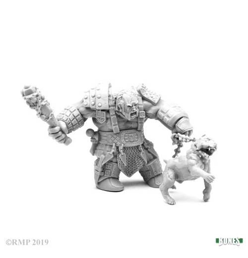 Reaper Bones: Fire Giant Huntsman w/ Hell Hound