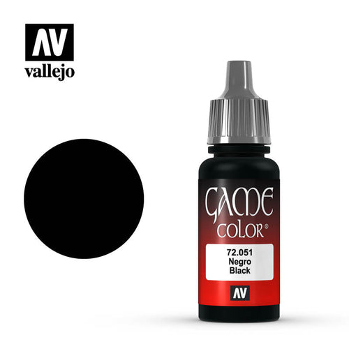 (72051) Vallejo Game Color - Black