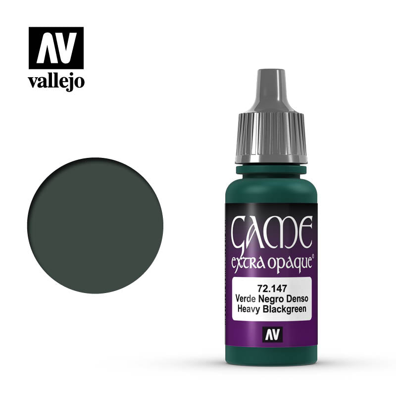 (72147) Vallejo Game Color Opaque - Heavy Blackgreen