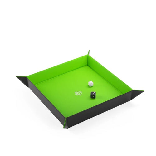 Gamegenic - Magnetic Dice Tray Square Black/Green