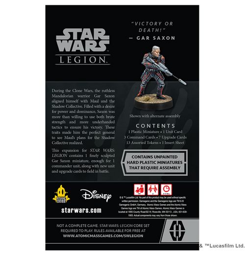 Star Wars Legion - Gar Saxon (Commander Expansion)