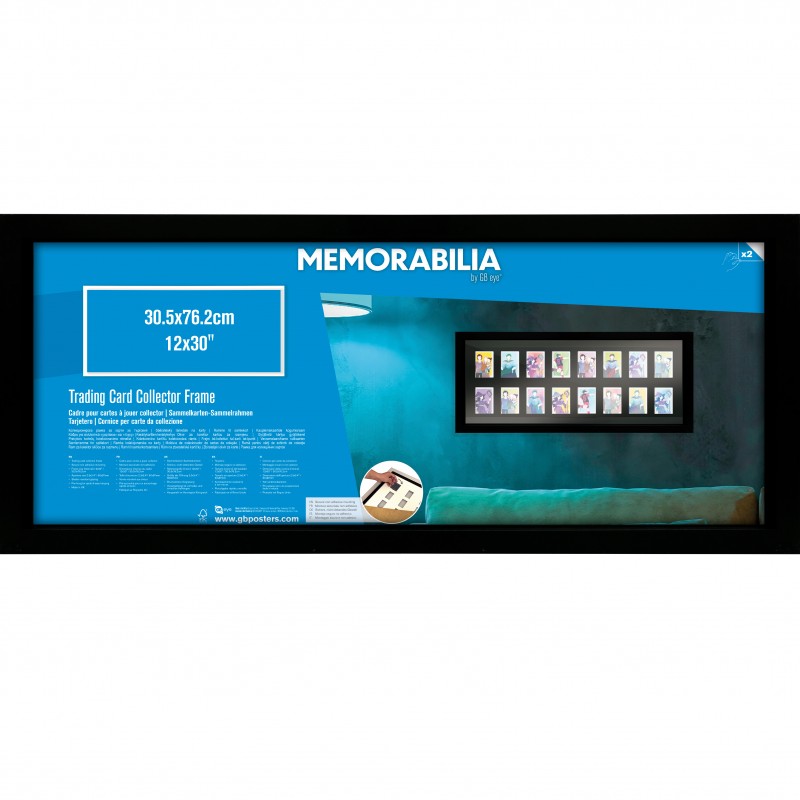 Trading Card Collector Frame 16 Position Black (30.5x76cm)