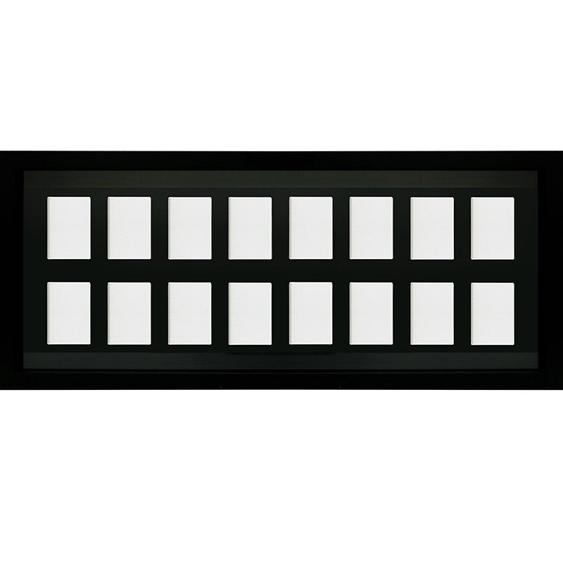 Trading Card Collector Frame 16 Position Black (30.5x76cm)