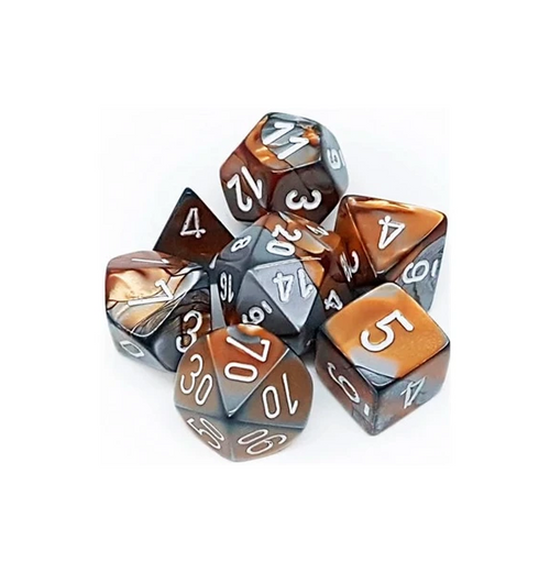 Gemini™ – Polyhedral Copper-Steel w/white 7-Die Set