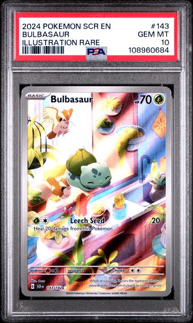 Bulbasaur [Illustration Rare] #143 PSA 10 [Pokemon Stellar Crown 2024]
