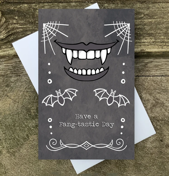 Postkort: Have a Fang-tastic Day (med kuvert)