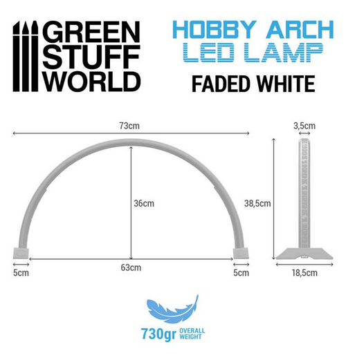 Green Stuff World: Hobby Arch LED Lamp - Faded White