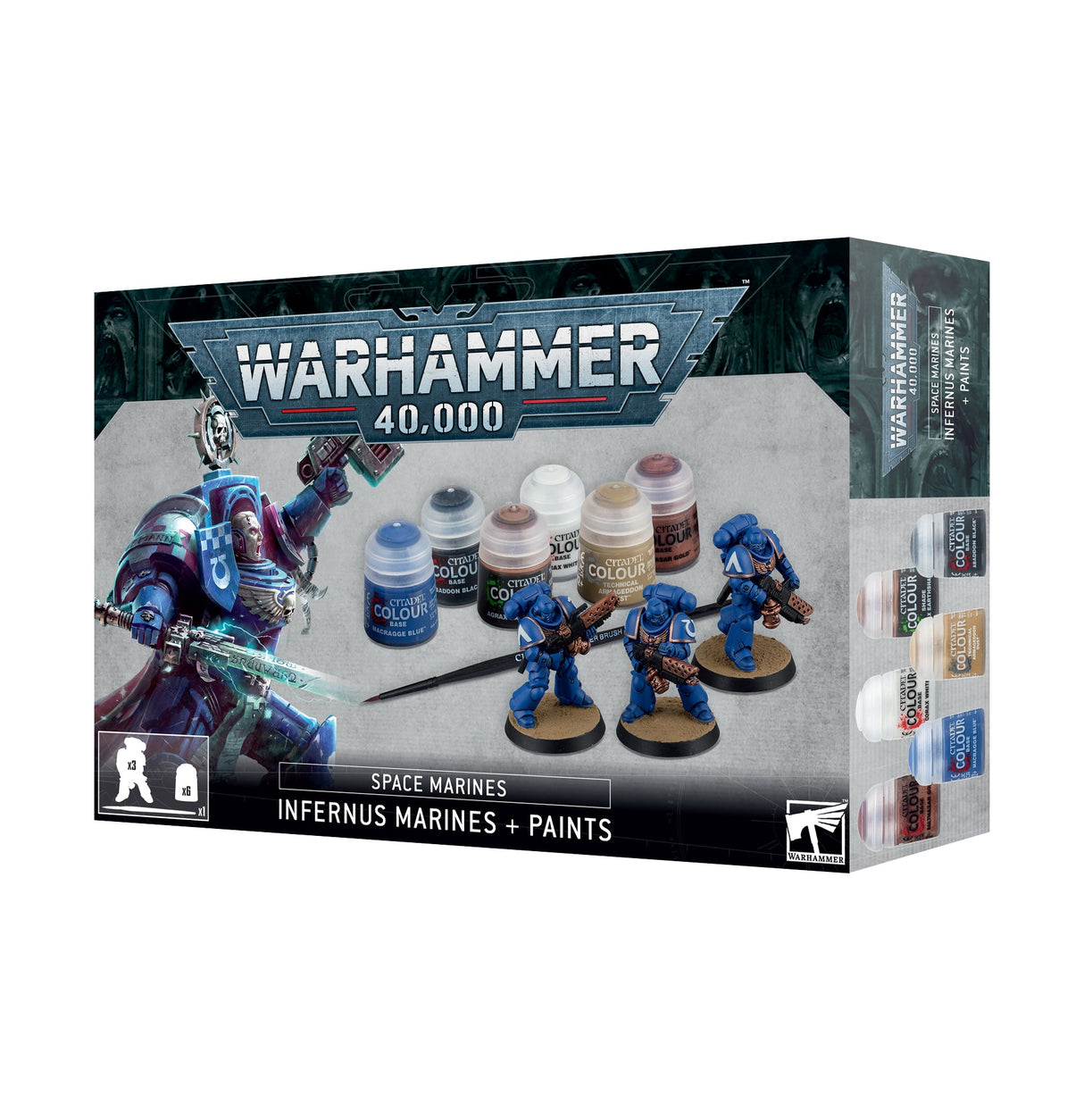 Warhammer 40k: Space Marine - Infernus Marines + Paints