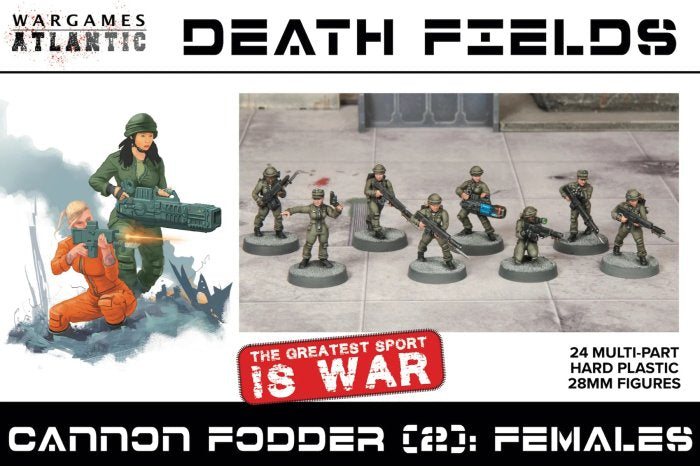 Wargames Atlantic: Death Fields - Cannon Fodder (2) Females