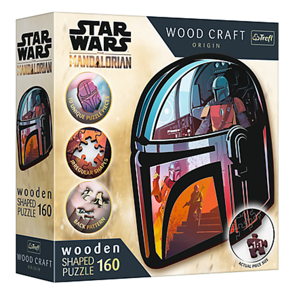 Trefl - Wooden Shaped Puzzle - The Mandalorian 160 (Puslespil)