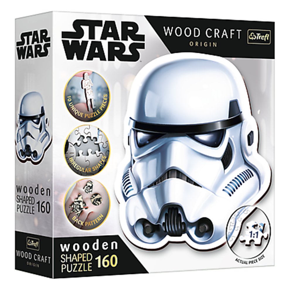 Trefl - Wooden Shaped Puzzle - Stormtropper's Helmet 160 (Puslespil)