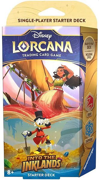 Disney Lorcana: Chapter 3 Into the Inklands - Moana and Scrooge McDuck Starter Deck