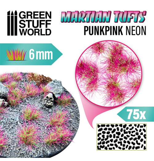 Green Stuff World: Martian Fluor Tufts - Punkpink Neon