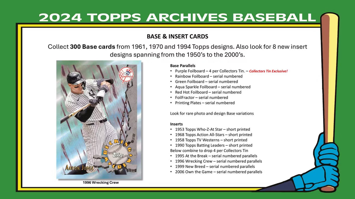 Topps Archives Baseball 2024 - Collector's Box