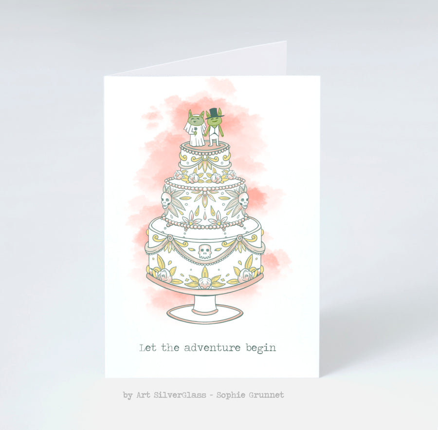 Postkort: Goblin Wedding Cake (med kunvert)
