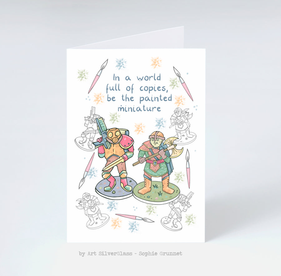 Postkort: In a World Full of Copies (med kunvert)