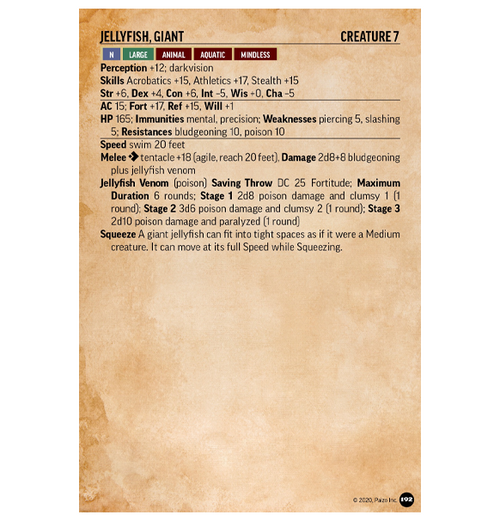 Pathfinder 2nd: Bestiary 2 - Battle Cards (Eng)