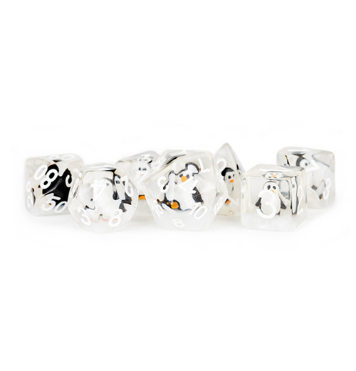 Penguin Dice 16 mm Resin Polyhedral Dice Set