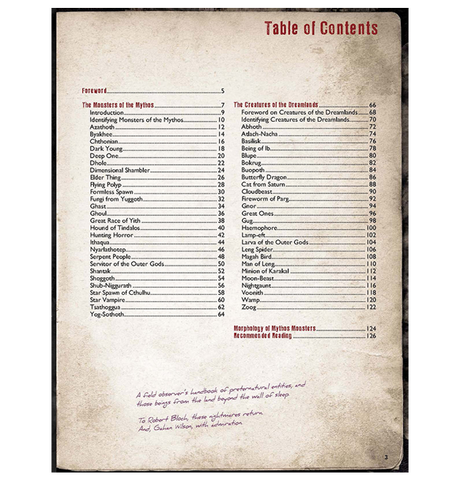 Call of Cthulhu RPG: Petersens Field Guide to Lovecraftian Horrors (Eng)