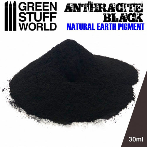 Green Stuff World Natural Earth Pigment Anthracite Black (1772)