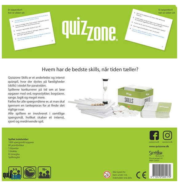 Quizzone: Skills (Dansk)