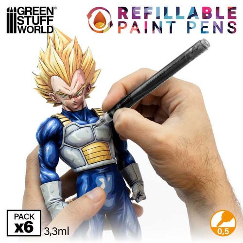 Green Stuff World: Refillable Paint Pen 0.5mm (6 Stk)