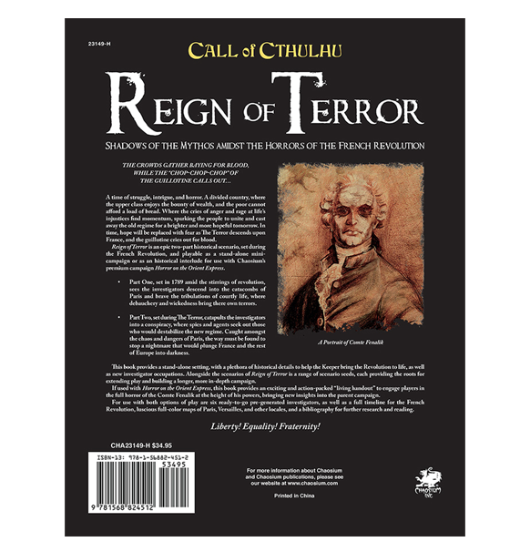 Call of Cthulhu RPG: Reign of Terror (Eng)