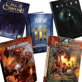 Rollespil - Dungeons & Dragons, Call of Cthulhu, Pathfinder og meget mere.