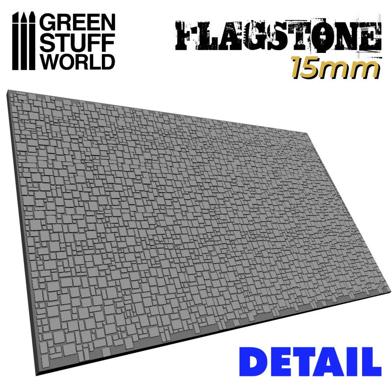 Green Stuff World Rolling Pin Flagstone 15mm