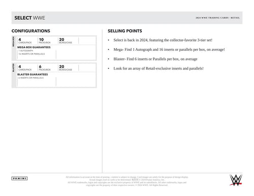 Panini Select WWE 2024 - Blaster Box