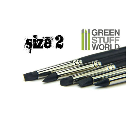 Green Stuff World: Colour Shapers Brushes - Size 2 Black Firm