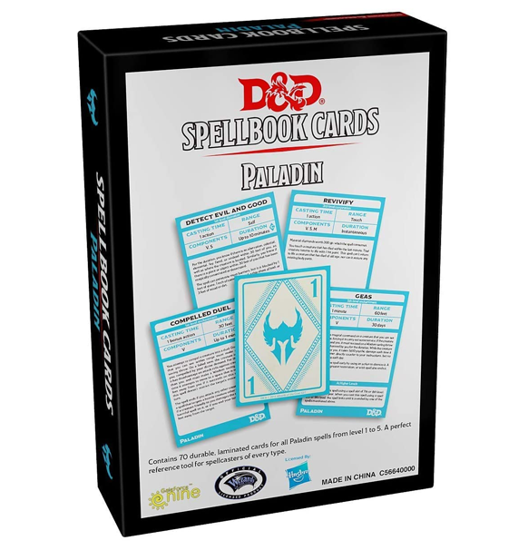 Dungeons & Dragons: 5th Ed. - Paladin Spellbook Cards