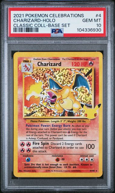 Charizard [Holo] #4 PSA 10 [Pokemon Celebrations Classic Collection 2021]