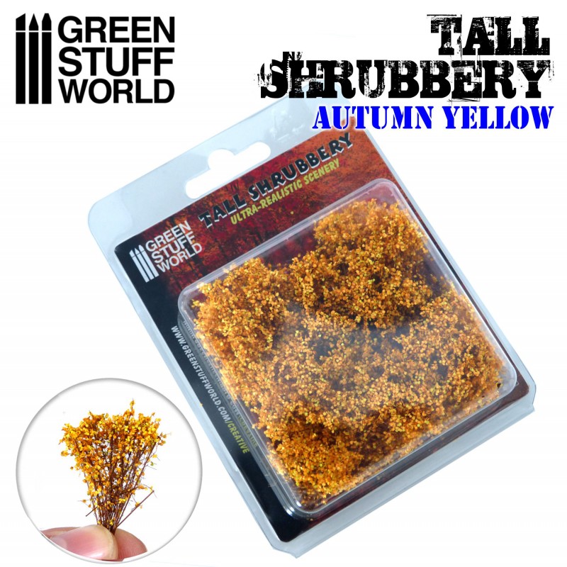 Green Stuff World: Tall Shrubbery - Autumn Yellow